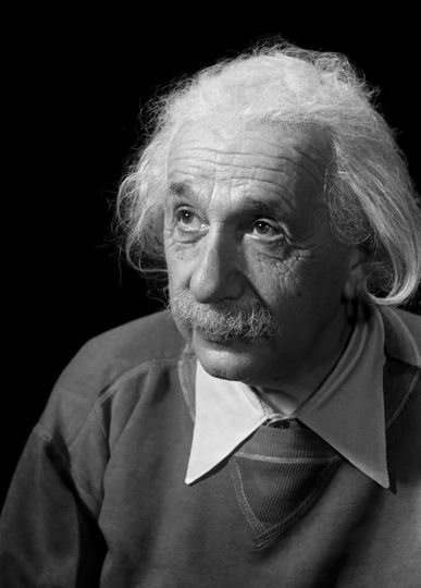 Albert Einstein, Marcel Sternberger, Gelatin Silver Print, 16x20 inches, 1950 © Marcel Sternberger – Courtesy of 19 Century Rare Book and Photography Shop