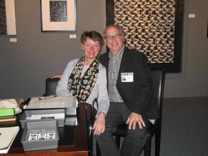 At the Art Dealers Association of America Artfair, with my wife Lorraine..2012 where we presented a one-man Ray Metzker installation of works from his unparalleled series of COMPOSITES - Courtesy Laurence Miller
