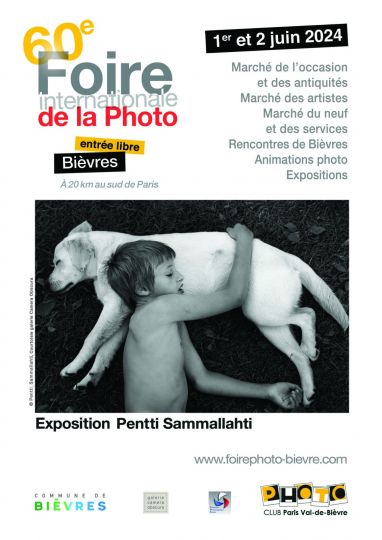 Affiche de la 60e édition de la Foire internationale de la Photo à Bièvres