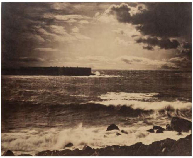 Gustave Le Gray La Grande Vague à Sète, n° 17, 1857 Photographie sur papier albuminé Collection du Musée barrois, Bar-le-Duc. Inv. prov. 14.01.30.1 © Musée barrois / N. Leblanc