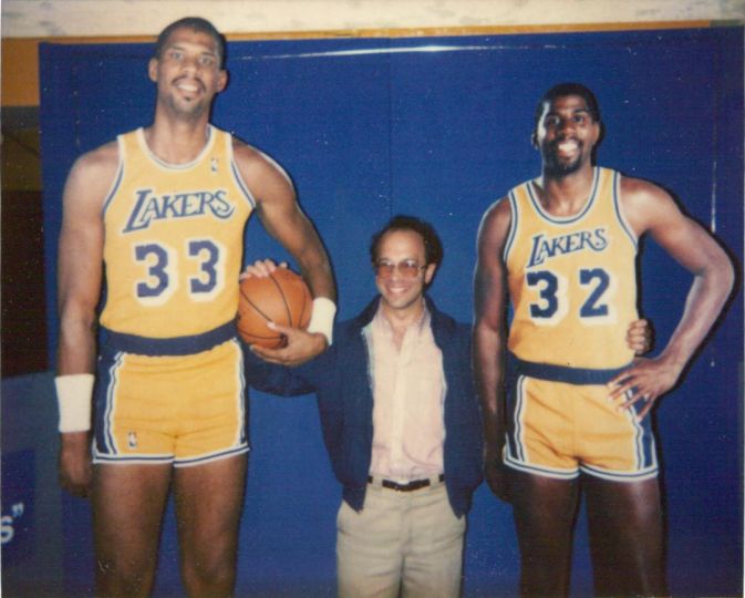 Kareem Abdul-Jabbar and Magic Johnson, ca. 1985 - Courtesy Laurence Miller