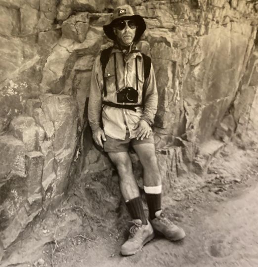 Picture of me by Lee Friedlander taken in Grand Canyon National Park, Arizona 1992 - Courtesy Laurence Miller